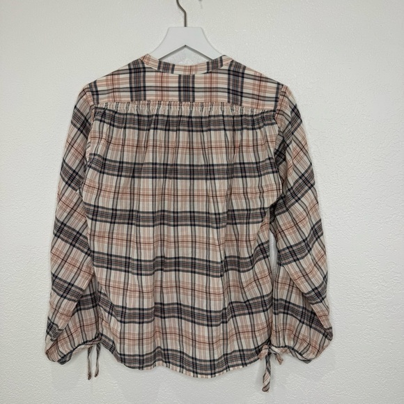 Faherty Plaid Long Sleeve Top - Picture 4 of 4